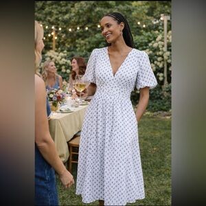 The Katerina Anthropologie NWT  Button-Front Dress: Textured Edition size L.